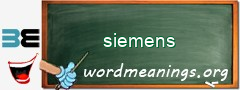 WordMeaning blackboard for siemens